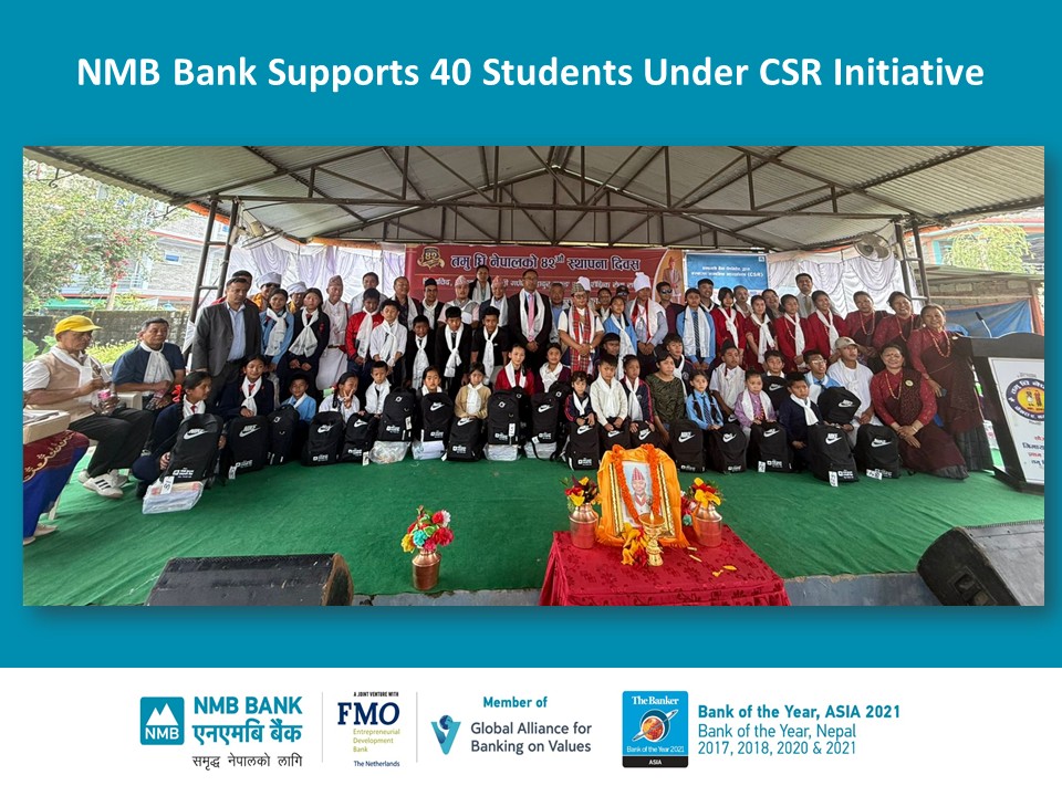 NMB Bank Supports 40 Students under CSR Initiative